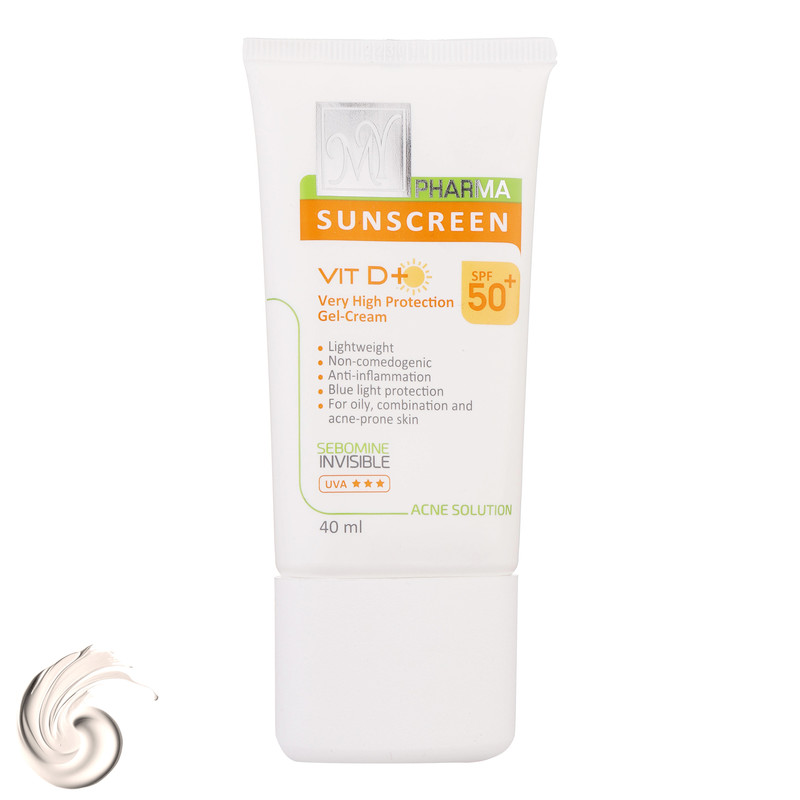 کرم ضدآفتاب بی‌رنگ مای سری فارما مدل SPF50، مناسب پوست‌های چرب و مختلط، حجم 40 میلی‌لیتر