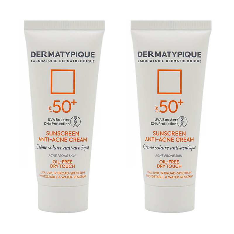کرم ضد آفتاب درماتیپیک مدل Anti-acne حجم 40 میلی لیتر بسته 2 عددی